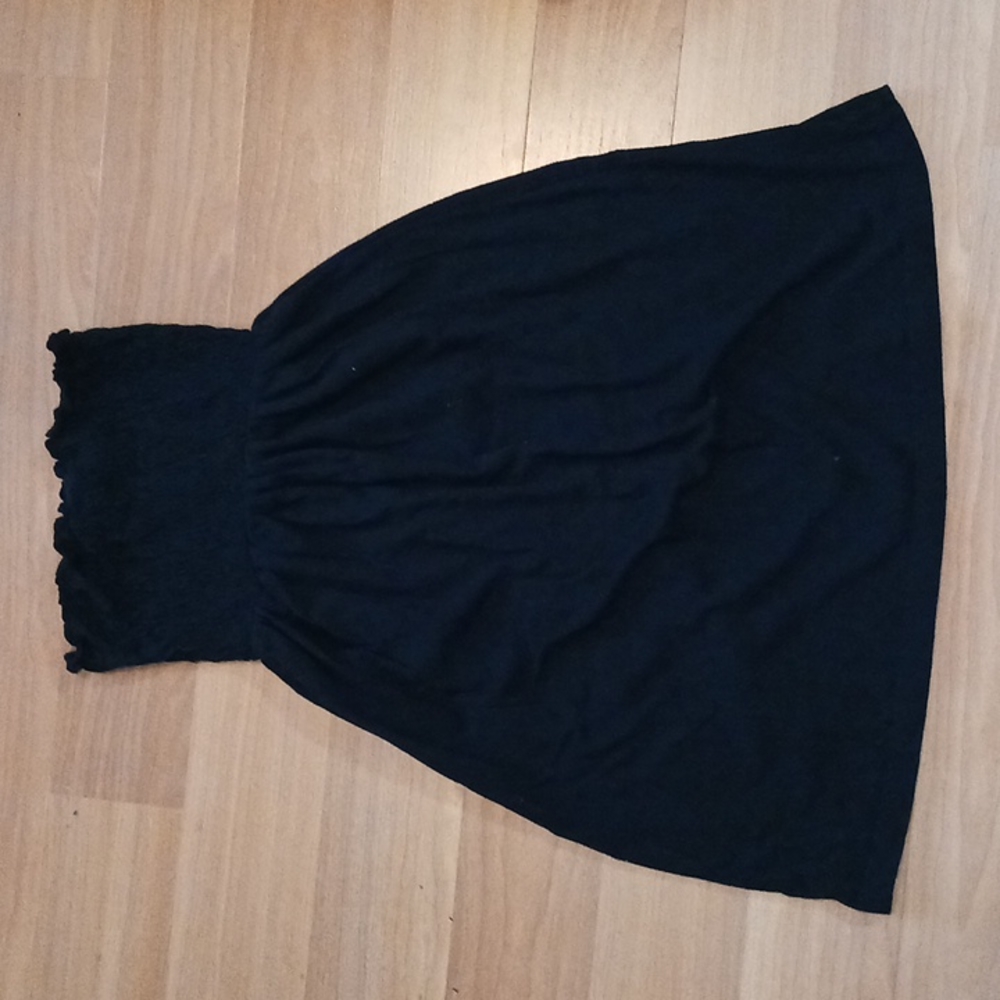 Strapless mini dress